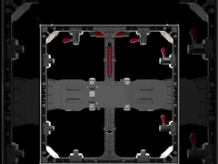 500×500×68mm ทั้งภายในและภายนอก Die-casting อลูมิเนียม LED Cabinet
