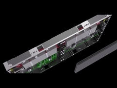 ตู้ไฟ LED อะลูมิเนียมขนาด 640*360*48 มม. เหมาะสำหรับโมดูลหน้าจอ LED ขนาด 320*180 มม. สำหรับใช้งานภายในอาคาร