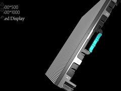 ตู้ไฟ LED อะลูมิเนียม ขนาด 500mm*1000mm*67mm เหมาะสำหรับโมดูลหน้าจอ LED ขนาด 250*250mm
