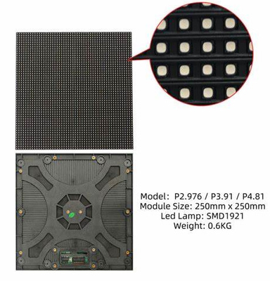 กันน้ำ IP65 RGB Led แผงฉากหลังเวที P2.976 P3.91 P4.81