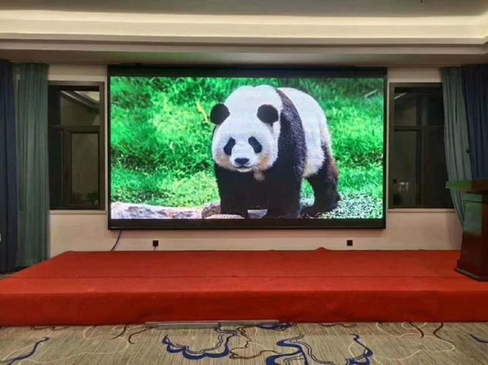 หน้าจอ LED ขนาด 14 บิตสีเทาเช่าติดตั้งแบบแขวนผนัง