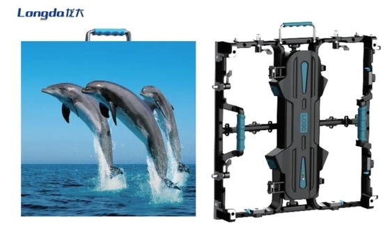 180W/ M2 ความสว่างสูง เช่าจอ LED 1R1G1B LED Screen Die Casting อลูมิเนียม
