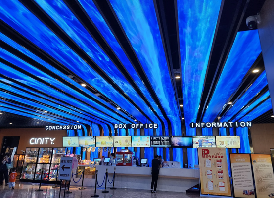 จอ LED สีเต็มรูปแบบสำหรับเช่าในร่ม 900cd P3.91 LED Matrix Wall CCC 65410 พิกเซล