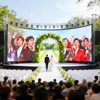 งานแต่ง LED Screen Stage Background P5 Led Wall Rental คอนเสิร์ต สเตจ สเตจ