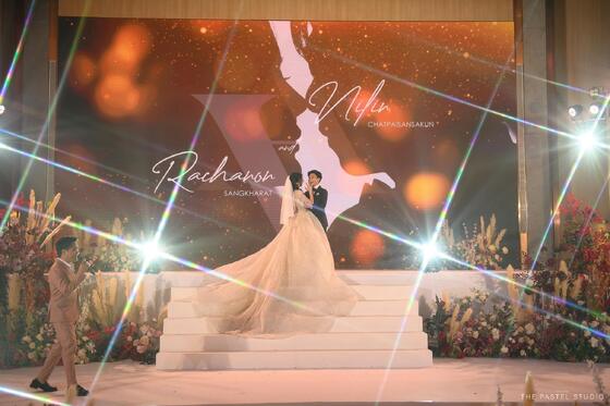 ตู้ 500x1000 มิลลิเมตร โมดูลาร์ LED Display Panel งานแต่ง เช่าจอ LED