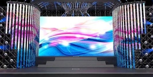 หน้าจอแสดงผลแบบโค้งโฆษณาในร่มแบบพกพา P3.91 900cd 43 scan