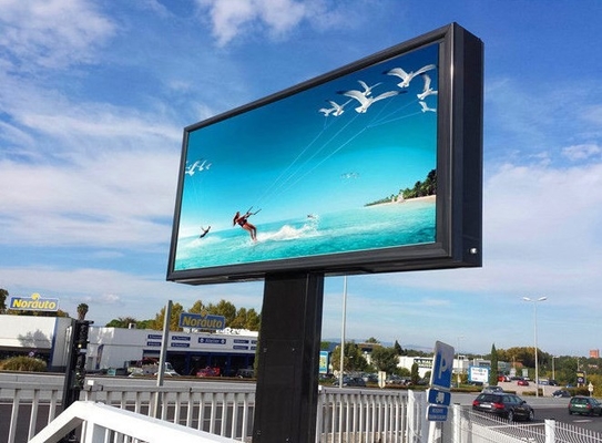 P6 Full Color Outdoor Led Video Walls แผงป้ายไฟ LED หน้าจอแสดงผลโฆษณาเชิงพาณิชย์