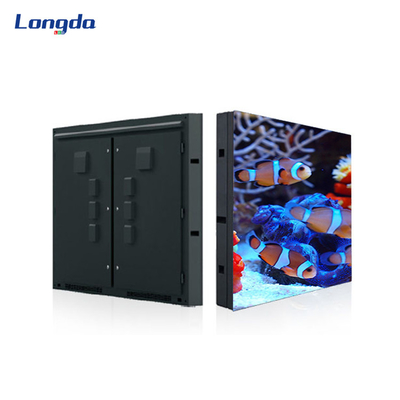 IP65 P8 P10 ผนังวิดีโอ LED กลางแจ้ง 320 * 160 มม. แสดงแสงสีกันน้ำ