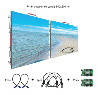 P4.81mm Outdoor LED Video Walls Pixels ความสว่างให้เช่า 4.81mm Slim Led Screen