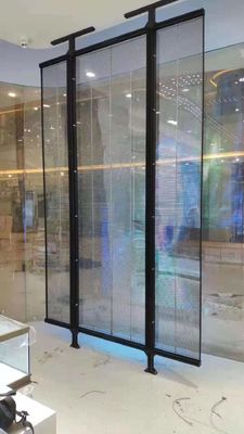 จอ LED กระจกใสโปร่งใสสูงพร้อมมุมมองกว้างและการใช้พลังงานต่ำสำหรับใช้ภายในและภายนอกอาคาร