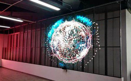 จอ LED กระจกโปร่งใส 75% บำรุงรักษาง่าย อายุการใช้งานยาวนาน