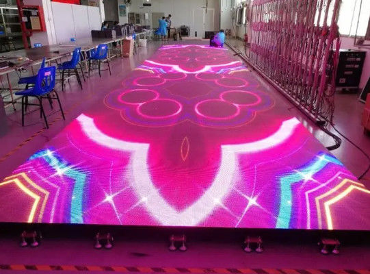 จอพื้น LED น้ำหนักเบา ทนทาน สำหรับใช้ในร่ม/กลางแจ้ง เปลี่ยนสี RGB