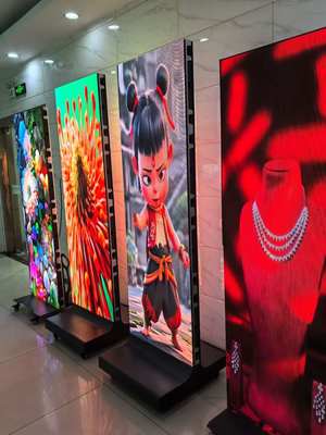 HD Indoor P1.538 LED Display โปสเตอร์โฆษณา เครื่องเล่นวีดีโอ คุณภาพสูง ราคาน้อย