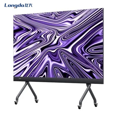 หน้าจอประชุม Smart TV All-in-One ขนาด 216 นิ้ว 16:9 HD LED Video Wall แบบเคลื่อนที่ในร่ม