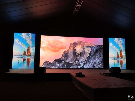 Full Color P3.91 เช่าวิดีโอกำแพงเหตุการณ์หน้าจอ LED ในร่มกลางแจ้ง