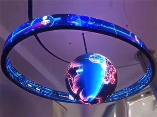 ตู้แสดงผล LED แบบนุ่ม P1.86 2800 ~ 3840 HZ โมดูลยืดหยุ่น
