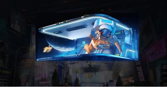 P5.71 RGB อัลลูมิเนียมฮอลเดอร์ กลางแจ้ง 3D Professional LED Screen