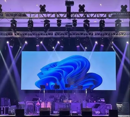 อายุการใช้งาน 100,000 ชั่วโมง เช่าวิดีโอวอลล์ LED อุณหภูมิสี 6500K