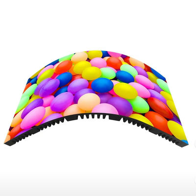 ประเภทการเช่าป้ายดิจิทัล แผง LED โค้ง P3.91 สำหรับหน้าร้านกลางแจ้ง