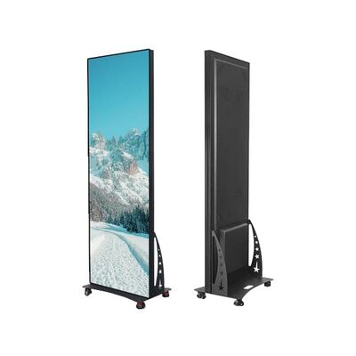 หน้าจอโปสเตอร์ LED อัตรารีเฟรช 3840hz เครื่องเล่น Novastar ติดตั้งง่ายสำหรับร้านค้า