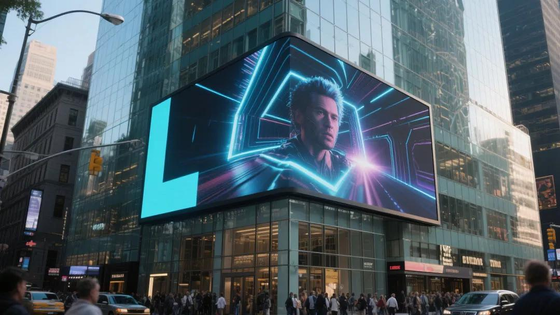 ผนังวีดีโอ LED ภายนอกที่กําหนดเองจอ P8 กันน้ํา IP65 ตู้เหล็ก