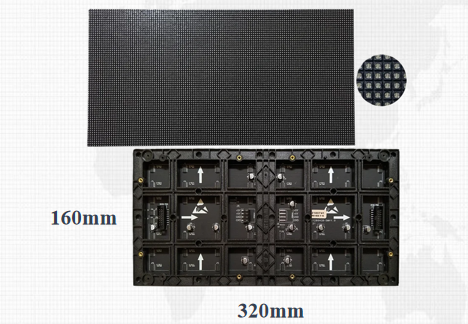 หน้าจอ LED สีในร่ม P2.5 HD 320*160 มม. 1R1G1B อัตรารีเฟรชสูง