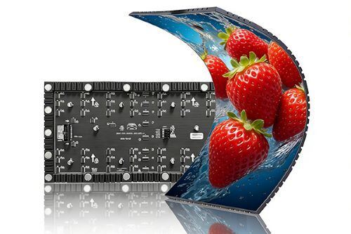 จอแสดงผลโมดูล LED แบบยืดหยุ่น 3840Hz ติดตั้งด้วยแม่เหล็ก ISO14001