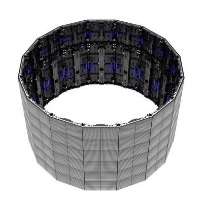 RoHs P4.81 900cd Curved LED Display ตู้อะลูมิเนียมหล่อขึ้นรูป 13S