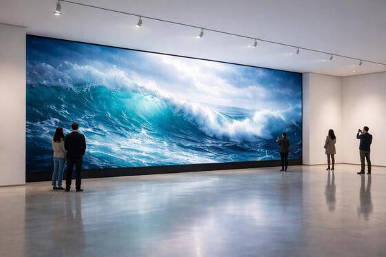 LONGDA พิกเซลขนาดเล็ก LED Display P1.56 ภายในห้องเต็มสี การประชุม วิดีโอกําแพง ISO9001