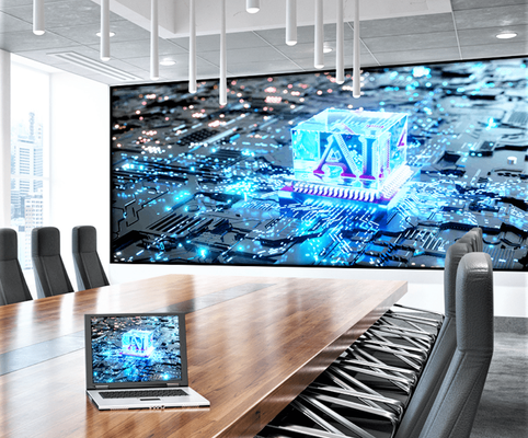 LONGDA พิกเซลขนาดเล็ก LED Display P1.56 ภายในห้องเต็มสี การประชุม วิดีโอกําแพง ISO9001