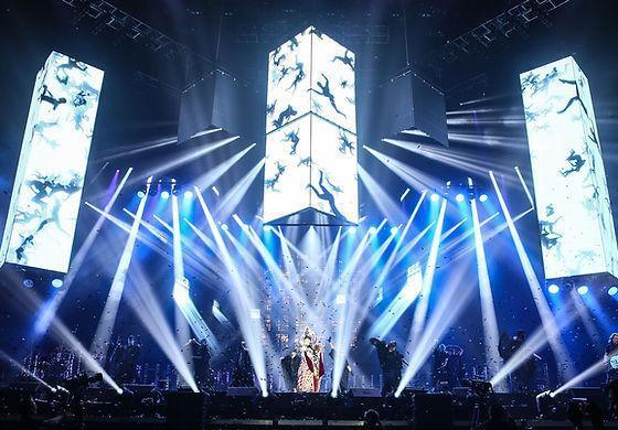 หน้าจอฉากหลังเวที Longda Led P2.976 จอแสดงผลวิดีโอสีเต็มรูปแบบ LED Indoor Rental Screen โรงงาน