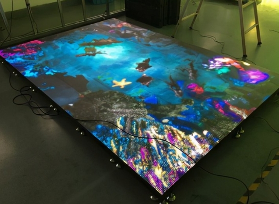 ODM ปาร์ตี้งานแต่งงานฟลอร์เต้นรำหน้าจอ Led เช่า 2800Hz สำหรับกระเบื้องเวที