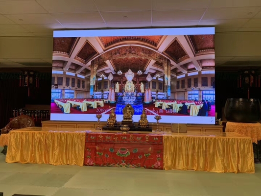 หน้าจอแสดงผล LED ให้เช่าในร่มความละเอียดสูง 1200hz 1920hz 900cd / M2