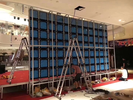 หน้าจอแสดงผล LED ให้เช่าในร่มความละเอียดสูง 1200hz 1920hz 900cd / M2