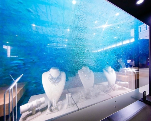 หน้าจอแสดงผลหน้าต่าง LED ข้อความเคลื่อนไหว P10.4 มม. 9245 พิกเซล 3500cd