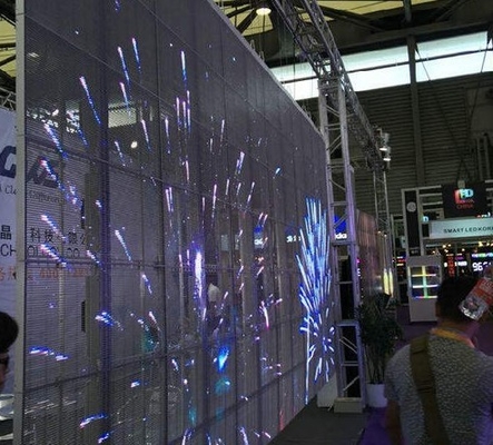 63775 Dots / M2 หน้าจอแสดงผลแบบ Led Window สัญญาณ 1R1G1B ISO14001 See Through