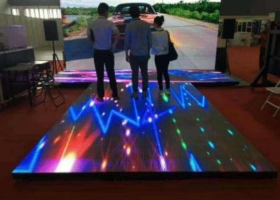 Full Color 1/10 Scan LED Dance Floor Display W40 * H40dots 25600 จุด / M2