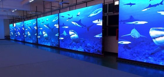 P1.86 พิกเซลขนาดเล็ก LED ความหนา น้ําหนักเบา Led Cabinet รับสมัครเพื่อแสดงภาพในพิพิธภัณฑ์