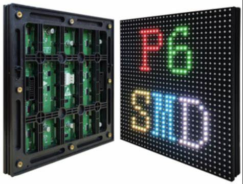 หน้าจอแสดงผล LED กลางแจ้งแบบกันน้ำแบบ Full Color ขนาด 32x32 จุด P6 IP65 FCC