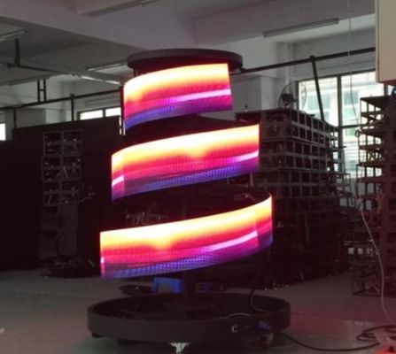 หน้าจอฉากหลัง LED IP43 แบบยืดหยุ่น P2.5 จอแสดงผลในร่ม AC90V