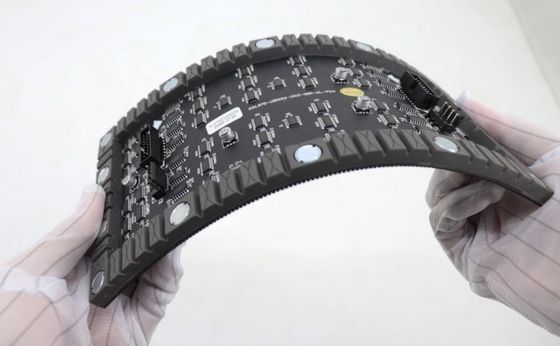 โมดูล LED ยืดหยุ่นเชิงพาณิชย์ พิทช์เล็ก P1.25 จอผ้าม่าน 200W/ ตร.ม.
