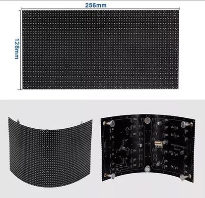 โมดูลยืดหยุ่น Longda P4 โมดูล LED ยืดหยุ่น จอ LED แบบนุ่ม ผนังวิดีโอ LED โฆษณา โมดูล