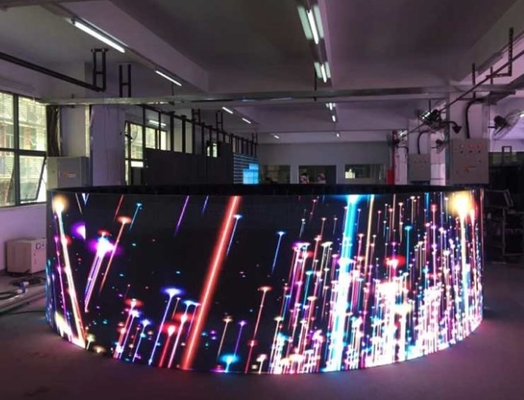 หน้าจอแสดงผลแบบยืดหยุ่น Longda Thin PH2.5mm Meanwell Video Wall Module
