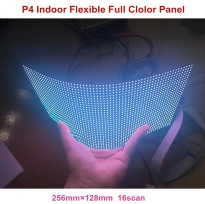 หน้าจอทรงกระบอก SMD นำโมดูลที่มีความยืดหยุ่นนำกระเบื้องผนัง 140 ถึง 160deg มุมมอง