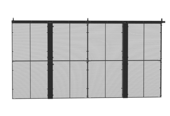 แผงหน้าจอ LED แบบกระจกใสขนาด 5000cd / M2 1/11 สแกนม่านตาข่าย LED P5.6