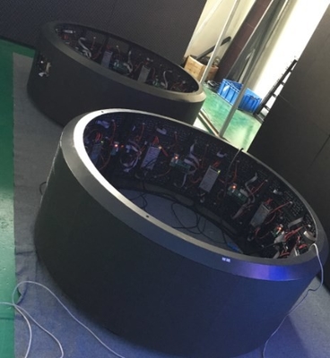 P4 RGB IP43 โมดูล LED แบบยืดหยุ่นสีเต็มรูปแบบ 700cd / M2 Anti Distortion