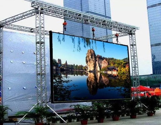 P3 1/20 สแกน 900cd / M2 ผนังวิดีโอ LED กลางแจ้งขนาดใหญ่หน้าจอแสดงผล Plexiglass