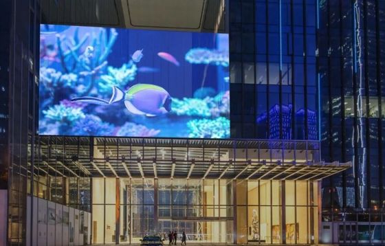 จอแสดงผล LED แบบโต้ตอบสร้างสรรค์โปร่งใส ISO14001 สำหรับห้างสรรพสินค้า