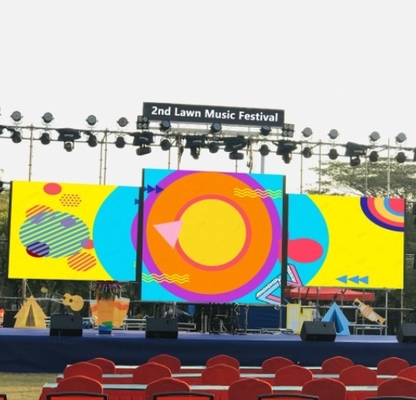P3.91 เช่าจอแสดงผล LED Outdoor Waterproof IP65 Led Video Wall
