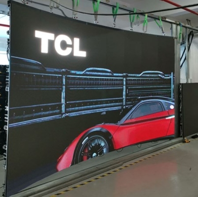 Die Casting หน้าจอ LED โค้งอลูมิเนียมในร่ม Outdoor P3.91mm Digital LED Billboard